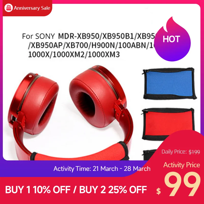 Replacement Ear Pads Cushion Earpads for SONY XB950AP 950b1 H900N 100ABN 1000XM2 Headphones Earpad Headset Repair Part
Replacement Ear Pads Cushion Earpads for SONY XB950AP 950b1 H900N 100ABN 1000XM2 Headphones Earpad Headset Repair Part