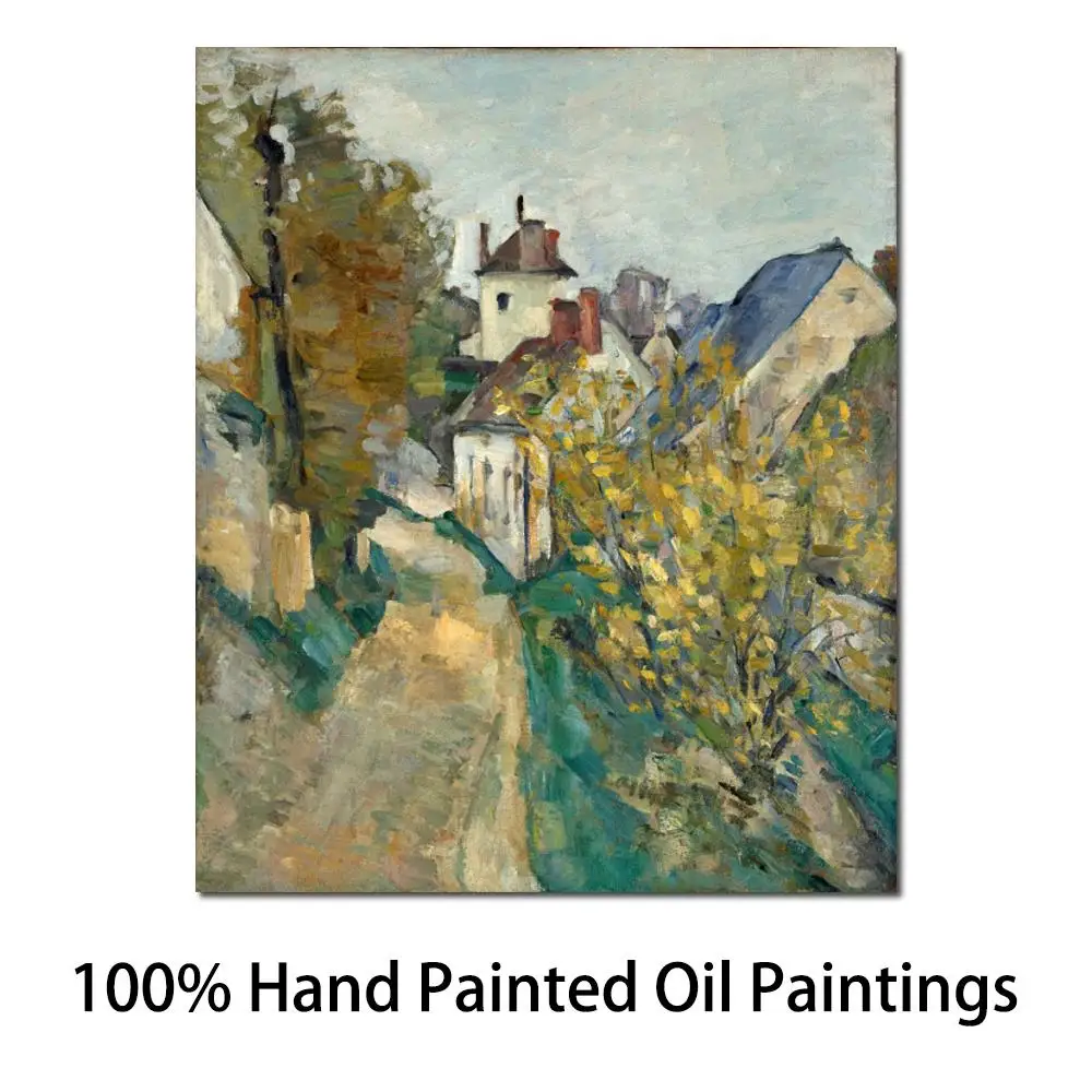 

Artwork by Paul Cezanne The House of Dr Gachet in Auvers Sur Oise Oil Paintings Reproduction High Quality Hand Painted