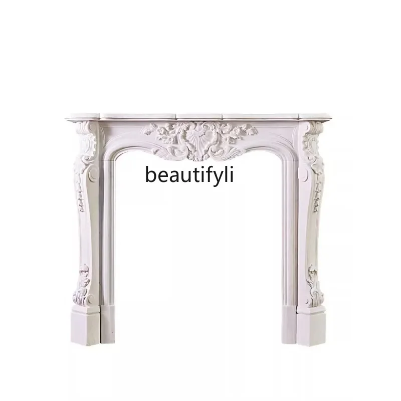 Sculpture Marble French Fireplace White Marble Fireplace Background Wall Stone Carving Living Room Villa Decoration Light Luxury
Sculpture Marble French Fireplace White Marble Fireplace Background Wall Stone Carving Living Room Villa Decoration Light Luxury