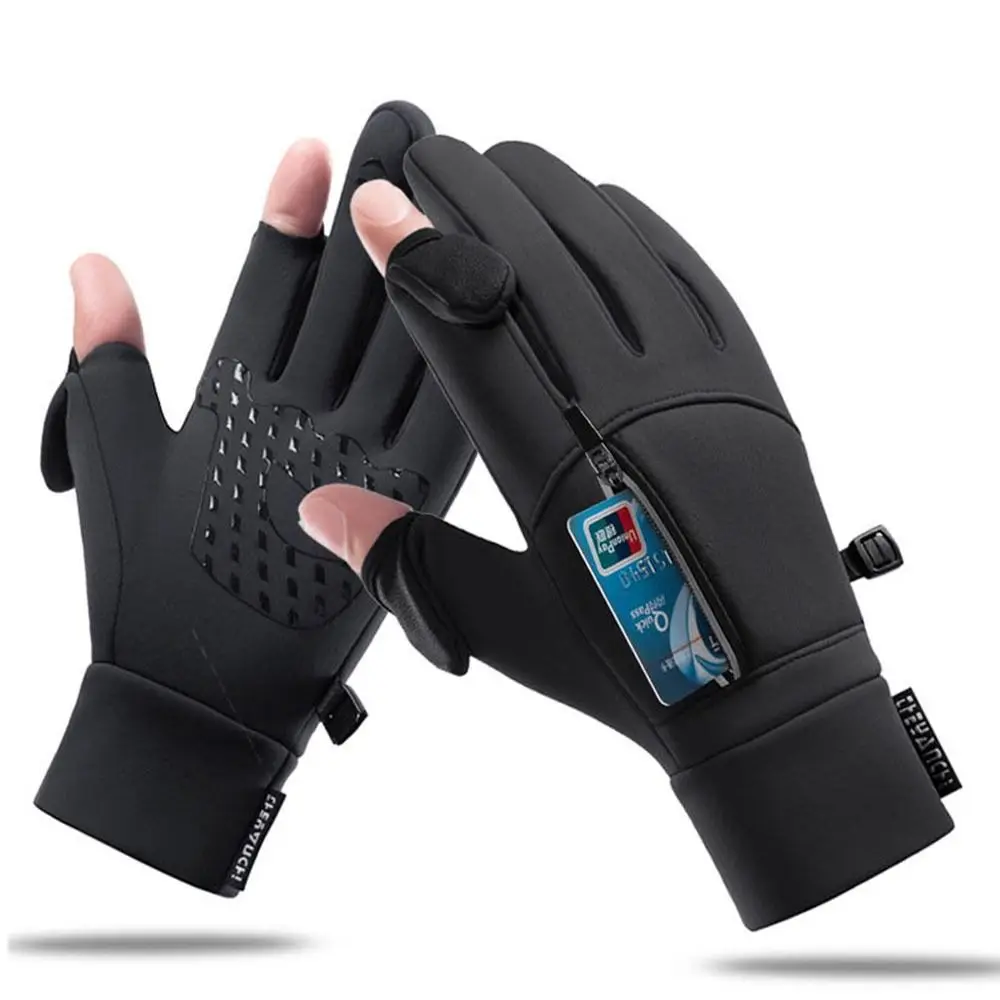 

Зимние водонепроницаемые перчатки для женщин и мужчин, велосипедные Нескользящие ветрозащитные спортивные перчатки для рыбалки с сенсорным экраном, теплые перчатки для вождения, мотоцикла, лыжного спорта