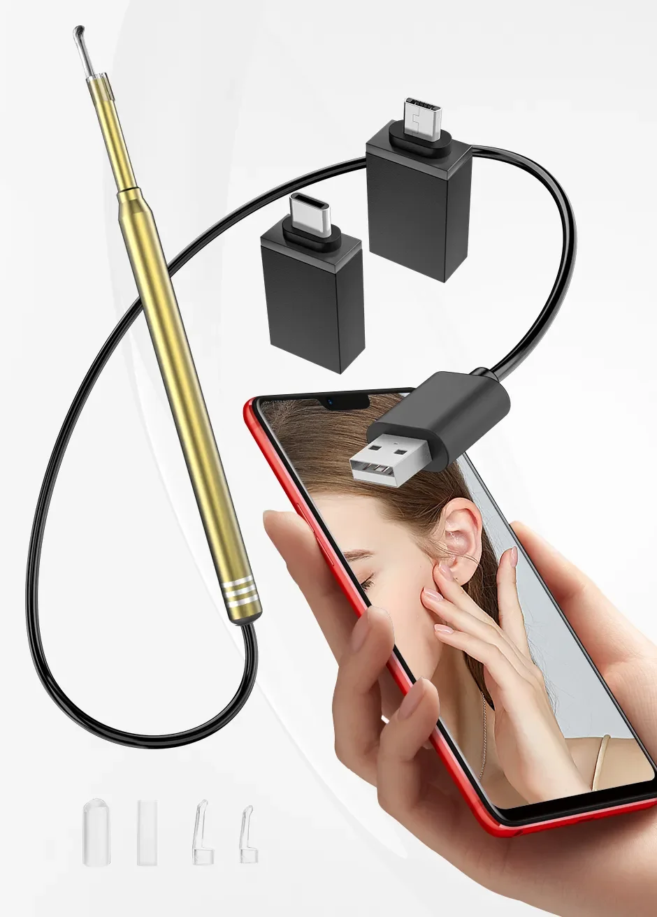 Ear Cleaning Endoscope 3 in 1 Ear Scope IP67 Waterproof Camera with 6 LED For Android Type C PC with Ear Pick Cleaning Kit 3 Mallzona S12c8b4dd521b4b139773a7b67f251a32q Ear Cleaning Endoscope 3 in 1 Ear Scope IP67 Waterproof Camera with 6 LED For Android Type C PC with Ear Pick Cleaning Kit Mallzona