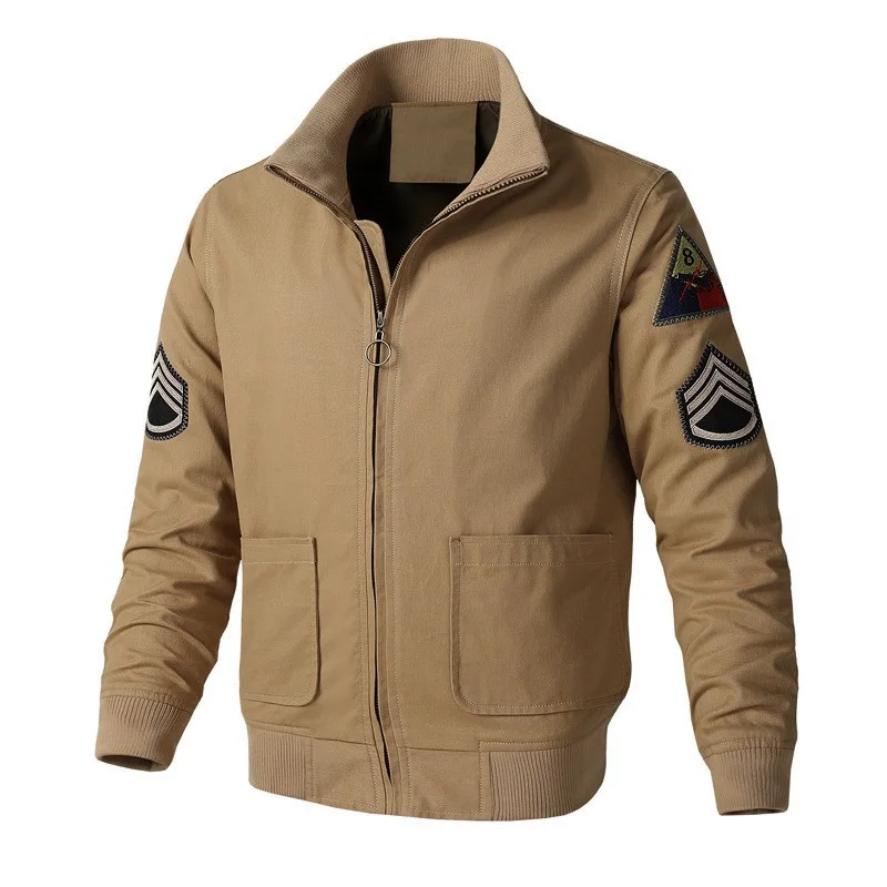 5 Color Large Size M-6XL Spring Autumn Young Men's Army Retro Pilot Fashion Casual 100% Cotton Khaki Camel Coat Man Black Jacket
5 Color Large Size M-6XL Spring Autumn Young Men's Army Retro Pilot Fashion Casual 100% Cotton Khaki Camel Coat Man Black Jacket