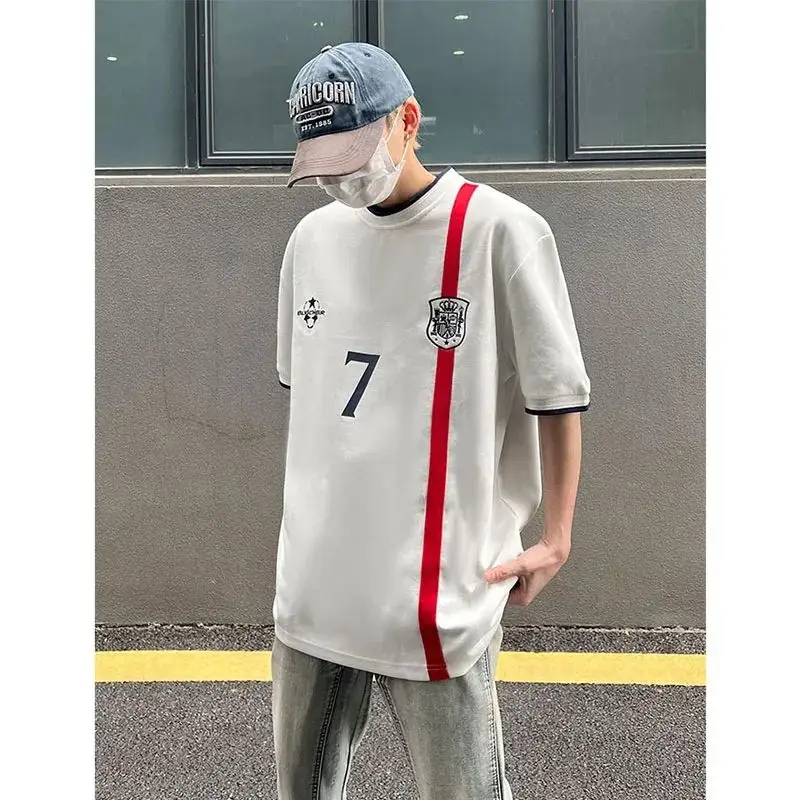 Summer American retro high street niche tops trendy brand ins fashion design oversize couple short-sleeved T-shirt y2k tops emo
Summer American retro high street niche tops trendy brand ins fashion design oversize couple short-sleeved T-shirt y2k tops emo