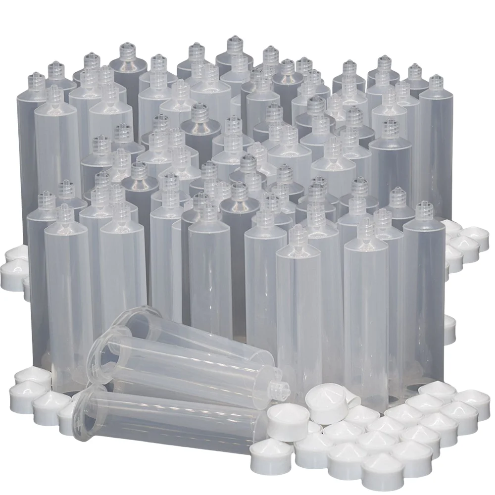 

100pcs 30ml Glue Adhesive Dispenser Industrial Syringe Tube 30cc Dispensing Glue Syringe Barrel for Manual 30ml UV Glue Gun Tool
