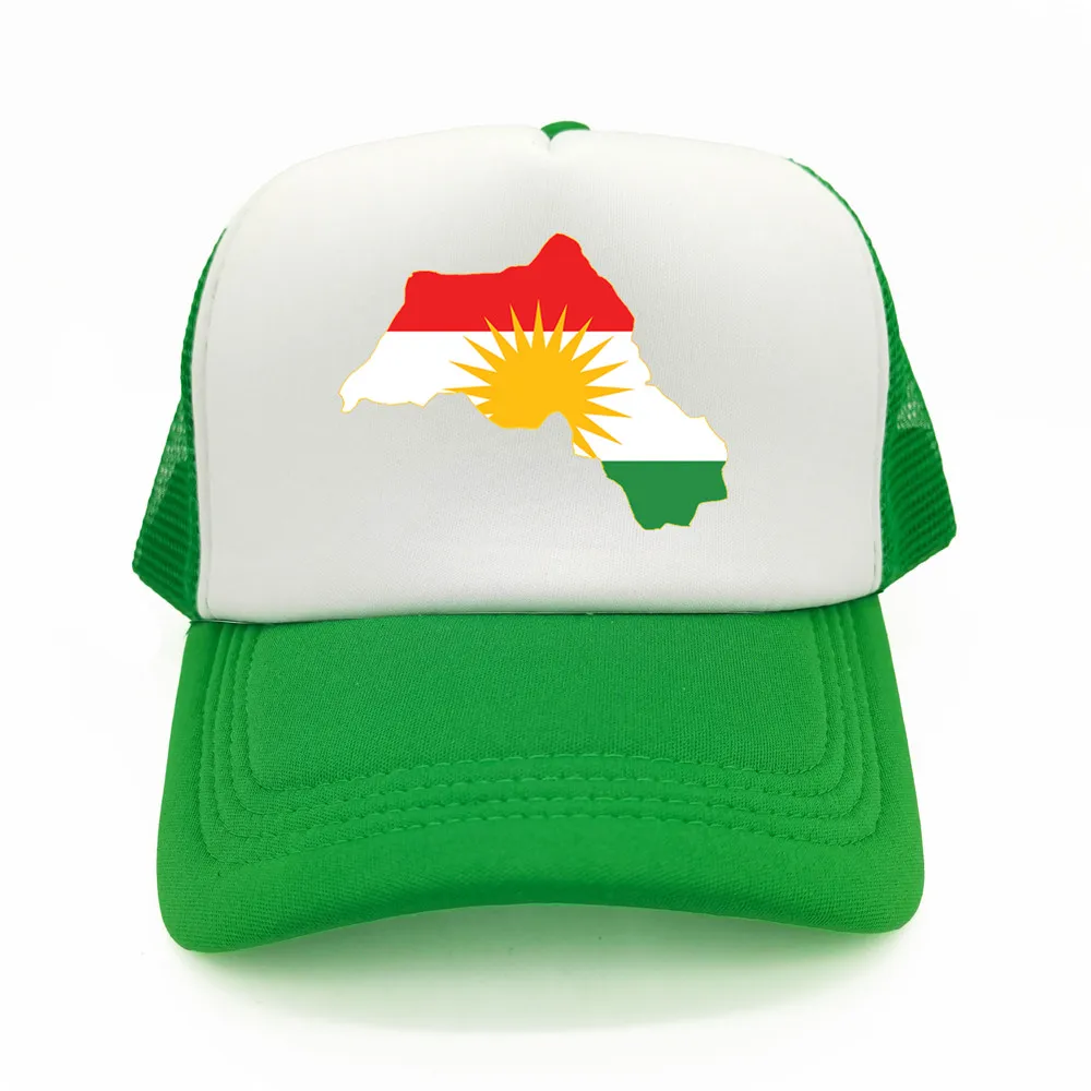 

Кепка-тракер с флагом Курдистана, летняя мужская крутая Кепка Курдистана, Бейсболка унисекс, уличные сетчатые кепки