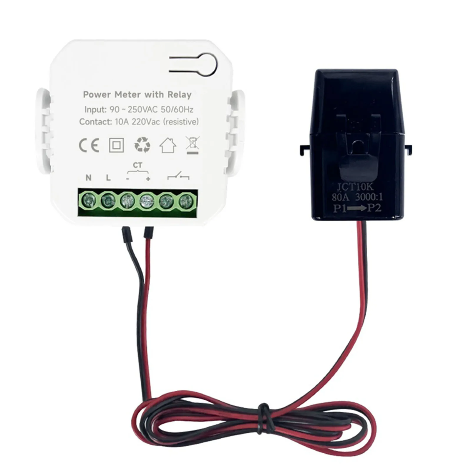 Reliable Energy Meter 80A with Clamp CT WiFi Power Monitor Kit Monitor Voltage Current Power Frequency in Real Time
Reliable Energy Meter 80A with Clamp CT WiFi Power Monitor Kit Monitor Voltage Current Power Frequency in Real Time