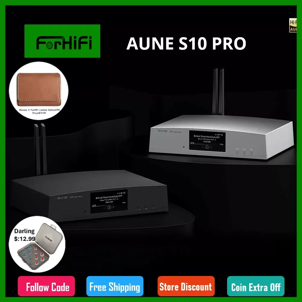 

AUNE S10 PRO Digital Audio Player Streaming Network Music DSD WIFI Bluetooth HiFi DAC Decoder NAS Airplay aptx-HD LDAC S10Pro