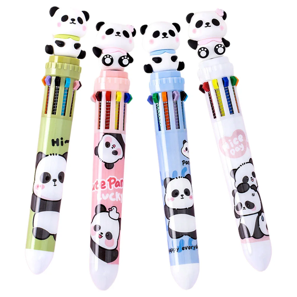 4 Pcs 10 Color Ballpoint Pen Delicate Multicolor Panda Drawing Pens Multi-function Household Desktop Green Pear Portable
4 Pcs 10 Color Ballpoint Pen Delicate Multicolor Panda Drawing Pens Multi-function Household Desktop Green Pear Portable
