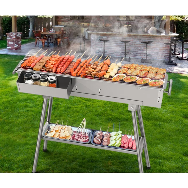 Portable Zibo Barbecue Grill Stainless Steel Commercial Charcoal Outdoor Camping Folding Home Use
Portable Zibo Barbecue Grill Stainless Steel Commercial Charcoal Outdoor Camping Folding Home Use