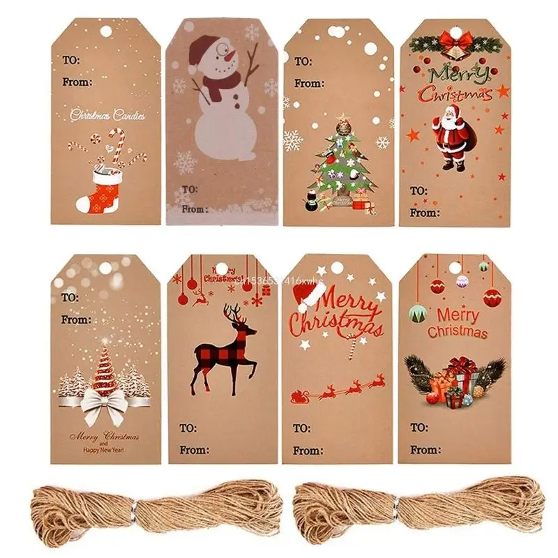 Dropship 100pcs DIY Christmas Kraft Paper Gift Tags Snowman Santa Hang Labels with Strong
Dropship 100pcs DIY Christmas Kraft Paper Gift Tags Snowman Santa Hang Labels with Strong