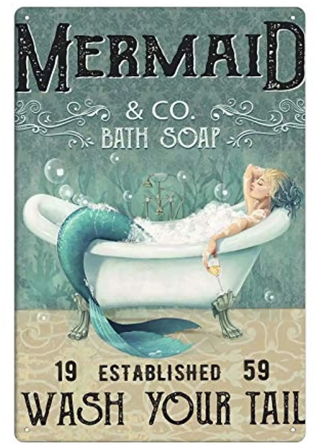 Mermaid Funny Tin Sign Bar Pub Diner Cafe Wall Decor Home Art Poster Retro Iron Poster Painting 8x12 inch
Mermaid Funny Tin Sign Bar Pub Diner Cafe Wall Decor Home Art Poster Retro Iron Poster Painting 8x12 inch