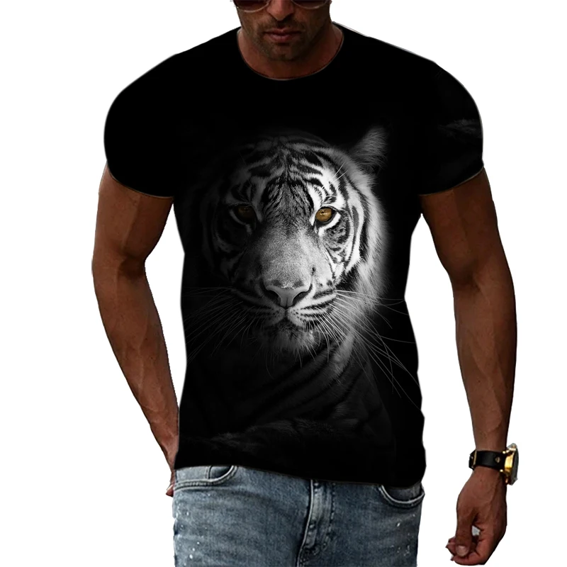 Summer Fashion Tiger Graphic T Shirts Men Casual Print Trend Short Sleeve T-shirts Hip Hop Harajuku Animal Pattern Streetwear
Summer Fashion Tiger Graphic T Shirts Men Casual Print Trend Short Sleeve T-shirts Hip Hop Harajuku Animal Pattern Streetwear