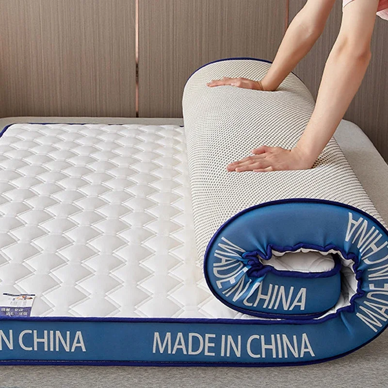 

Latex Mattress Couple Comforter Topper Floor Bed 180x200 Microfiber Bed Pad Queen High Elastic 90x200/120x200/150x200cm