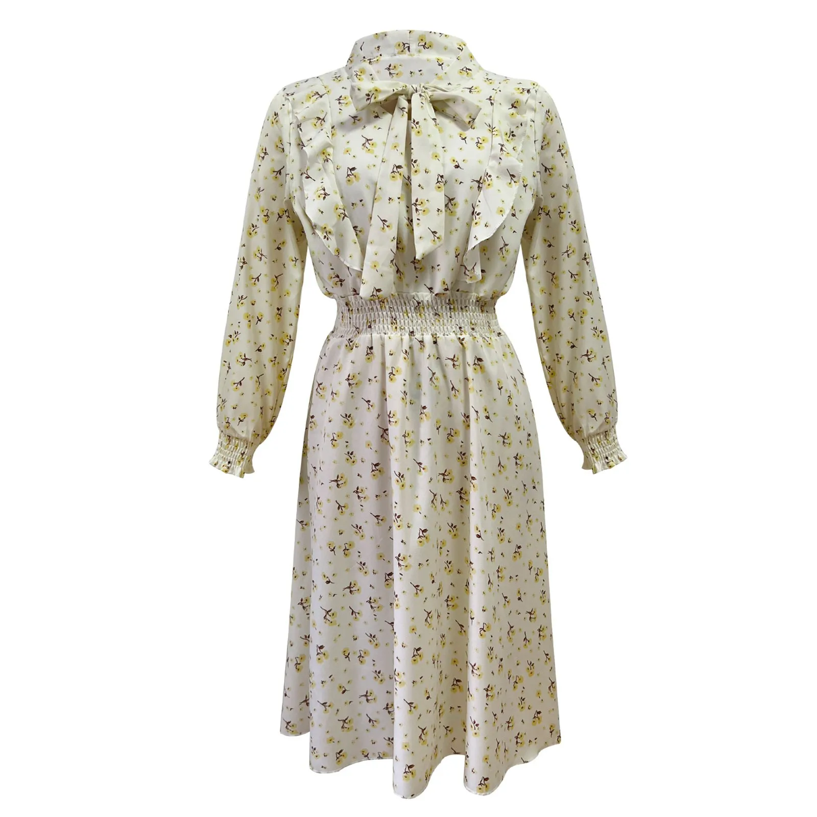 2023 New Long Dresses For Women Autumn Winter Floral Ruffle Long Sleeve Dress Ladies Casual Dress vestidos elegantes mujer
2023 New Long Dresses For Women Autumn Winter Floral Ruffle Long Sleeve Dress Ladies Casual Dress vestidos elegantes mujer