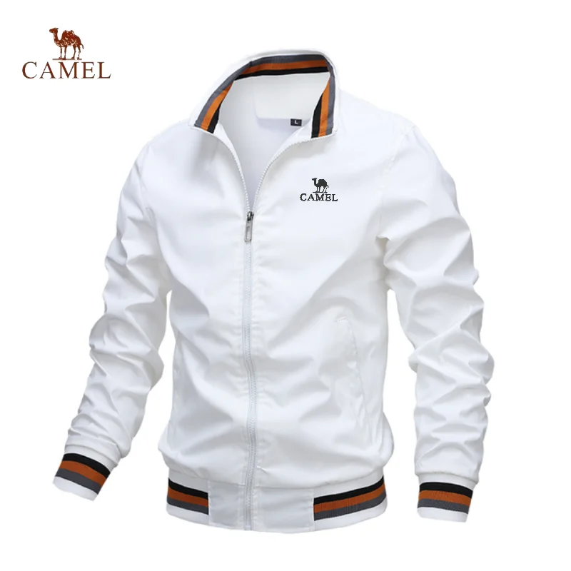 

Light luxury brand CAMEL men's zippered hot selling jackets, seasonal high-quality business, leisure, outdoor sports jackets