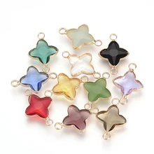 10 Pcs Cross Glass Links Necklaces Bracelets Connectors for DIY Pendants Charms Jewelry Making Supplies with Brass Findings 
10 Pcs Cross Glass Links Necklaces Bracelets Connectors for DIY Pendants Charms Jewelry Making Supplies with Brass Findings