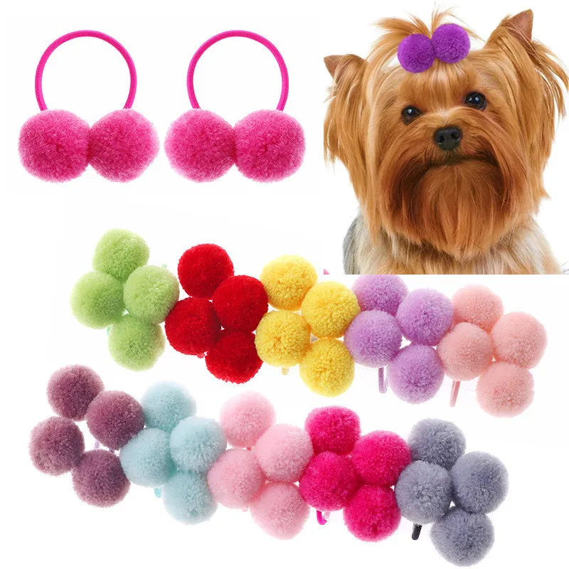 Cute Handmade Small Puppy Dog Hair Band Pet Dog Hair Accessories Plush Ball Dog Grooming Bows for Small Dogs Pet Products
Cute Handmade Small Puppy Dog Hair Band Pet Dog Hair Accessories Plush Ball Dog Grooming Bows for Small Dogs Pet Products