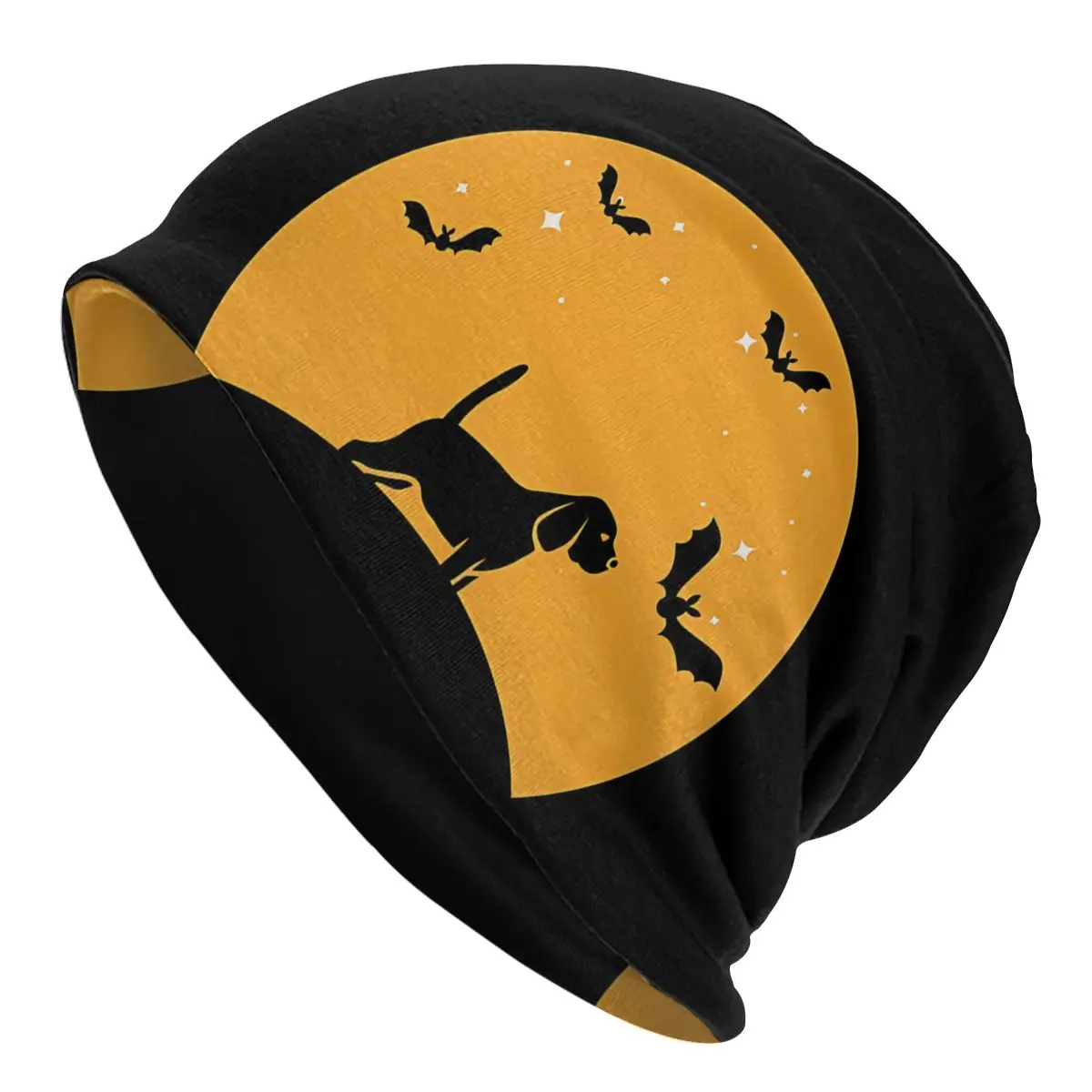

Halloween Design Fashion Thin Beanie Caps Beagle Dog Skullies Beanies Ski Caps Soft Bonnet Hats