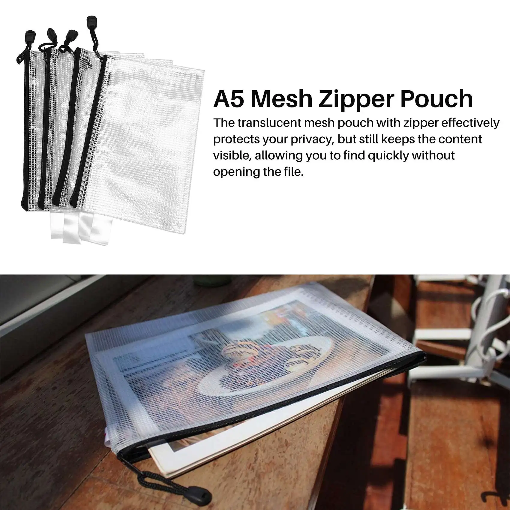 30Pcs B6 Mesh Zipper Pouch 5.3X7.7Inch,Waterproof Zip Bag for School Office Supplies, Puzzles & Games Organizing Storage
30Pcs B6 Mesh Zipper Pouch 5.3X7.7Inch,Waterproof Zip Bag for School Office Supplies, Puzzles & Games Organizing Storage