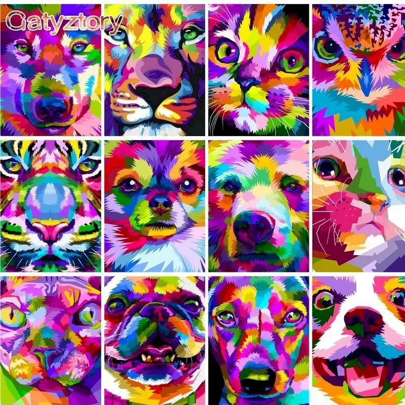 GATYZTORY Painting By Numbers Kits For Adults Children Black Colorful Animals Oil Picture By Number 40x50cm Framed Home Art Craf
GATYZTORY Painting By Numbers Kits For Adults Children Black Colorful Animals Oil Picture By Number 40x50cm Framed Home Art Craf