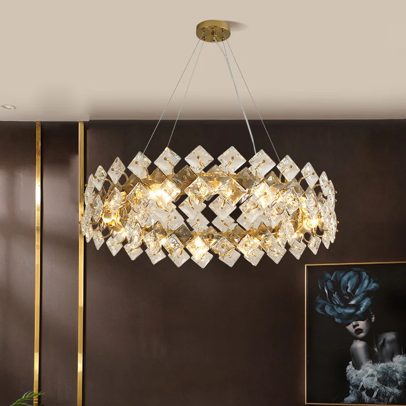 Luxury Crystal Chandelier For Rund Dining Room Modern Smoky Gray Crystal Lamp Kitchen Island Cabinet Hanging Light Fixtur lamp
Luxury Crystal Chandelier For Rund Dining Room Modern Smoky Gray Crystal Lamp Kitchen Island Cabinet Hanging Light Fixtur lamp