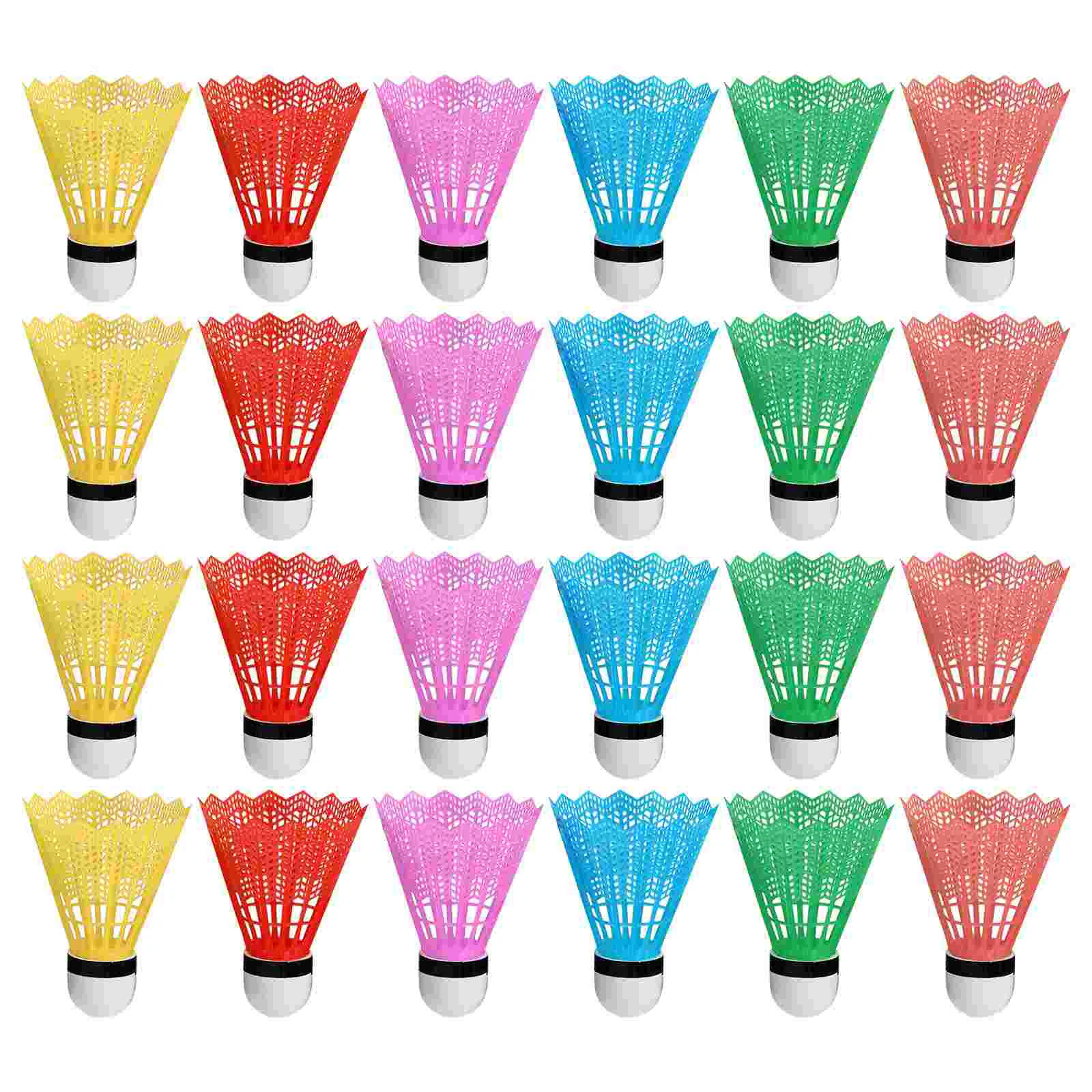 

Нейлоновые воланы для бадминтона Toddmomy, красочные шарики для бадминтона, пластиковые тренировочные принадлежности для взрослых, случайный цвет