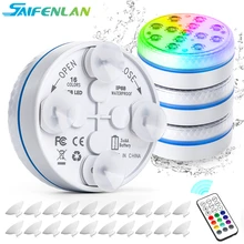 Updated Submersible LED Lights with Remote Underwater Pool Light IP68 Magnet 13 LED Bright Lamp RGB for Pond/Pool/Aquarium Updated Submersible LED Lights with Remote Underwater Pool Light IP68 Magnet 13 LED Bright Lamp RGB for Pond/Pool/Aquarium