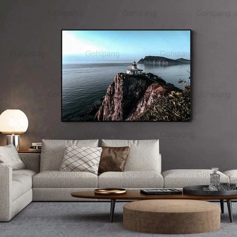 Seascape Art Canvas Painting Seaside Reef Lighthouse Landscape Poster and Prints Modern Home Living Room Decor Wall Pictures
Seascape Art Canvas Painting Seaside Reef Lighthouse Landscape Poster and Prints Modern Home Living Room Decor Wall Pictures