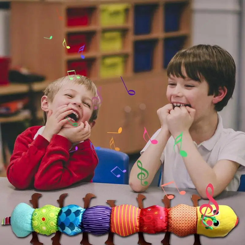 Kids Musical Caterpillar Plush Soft Infant Educational Interactive Sensory Toy With Rattles For Kids Ages 0-3 Hand Coordination
Kids Musical Caterpillar Plush Soft Infant Educational Interactive Sensory Toy With Rattles For Kids Ages 0-3 Hand Coordination
