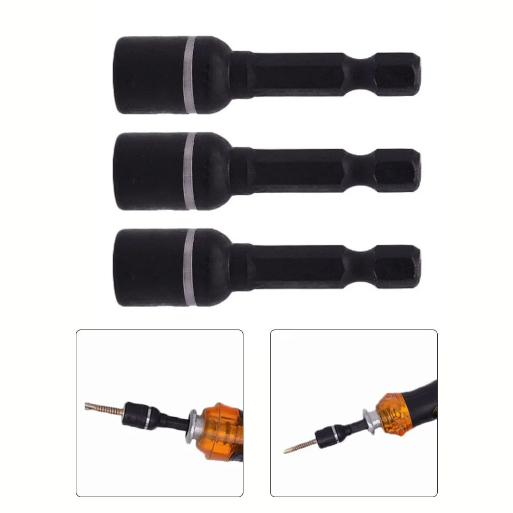 3pcs Hex Magnetic Socket Wrench Sleeve Electric Drill Extension Adapter 8mm Home DIY Power Tool Replacement Accessories
3pcs Hex Magnetic Socket Wrench Sleeve Electric Drill Extension Adapter 8mm Home DIY Power Tool Replacement Accessories