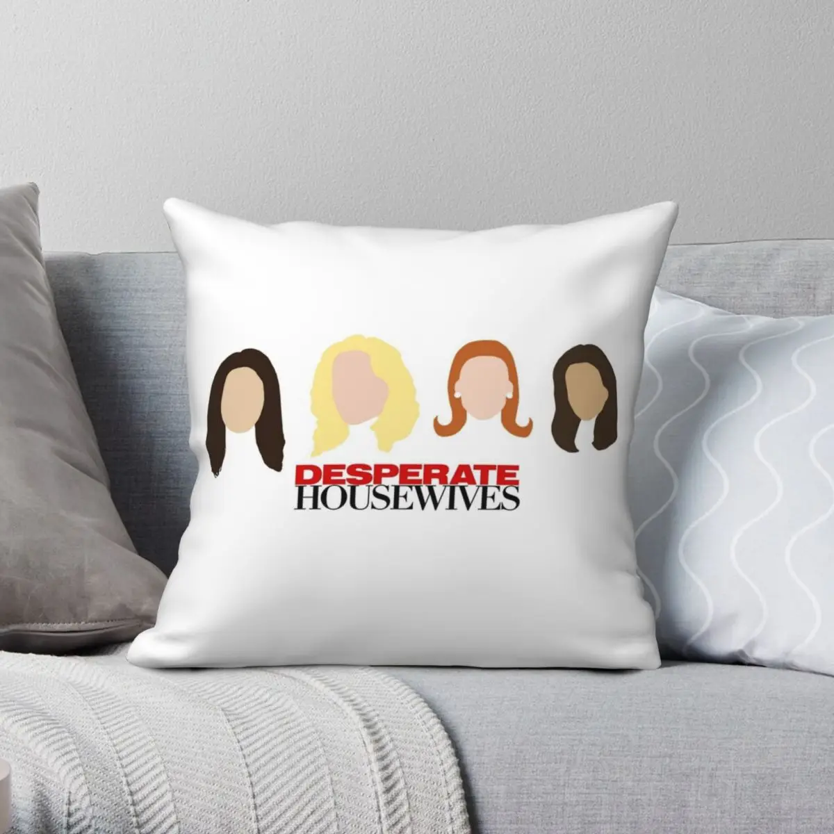 

Desperate Housewives Square Pillowcase Polyester Linen Velvet Pattern Zip Decorative Pillow Case Sofa Seater Cushion Cover 45x45