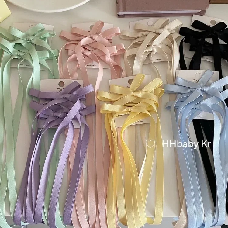 

2024 New Fashion Cloth Ribbon Hair Clip Clamp Sweet Bow Hairpin Barrettes For Women Girls Hair Accessories Korean Headdress Gift