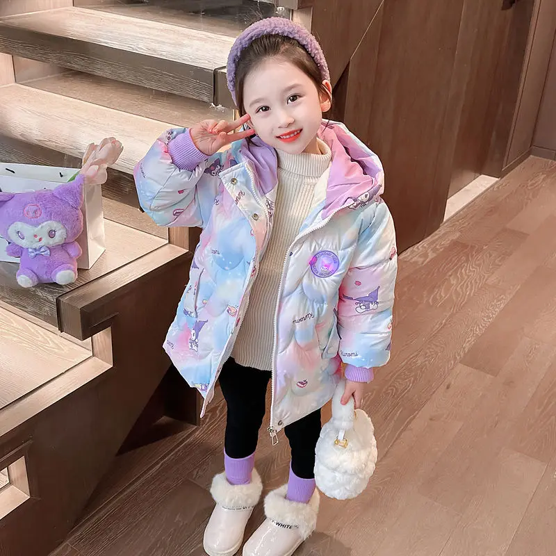 Winter Kuromi Cotton-Padded Coat Clothes Sanrio Anime Girly Heart Children Washles Swarm Jacket Clothes Lovely Toys for Kids
Winter Kuromi Cotton-Padded Coat Clothes Sanrio Anime Girly Heart Children Washles Swarm Jacket Clothes Lovely Toys for Kids