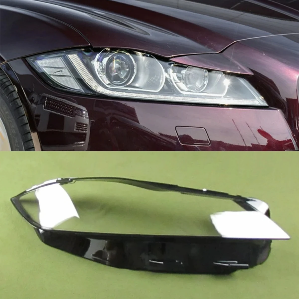 For Jaguar XF XFL Headlight Cover Transparent Lamp Shade Headlamp Shell Lens Replace Original Lampshade Plexiglass 2016 - 2019
For Jaguar XF XFL Headlight Cover Transparent Lamp Shade Headlamp Shell Lens Replace Original Lampshade Plexiglass 2016 - 2019