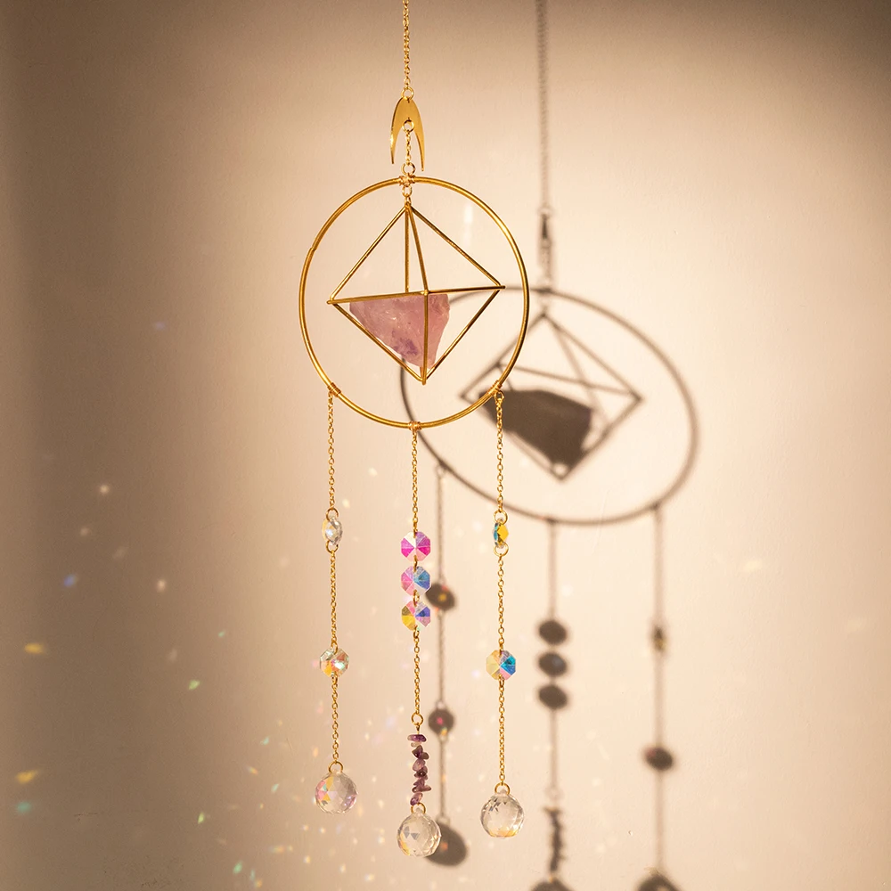 Amethyst Crystals Suncatcher,Sun catcher,Rainbow Maker,Hanging Window Ornament,Outdoor Indoor Garden Decor Craft
Amethyst Crystals Suncatcher,Sun catcher,Rainbow Maker,Hanging Window Ornament,Outdoor Indoor Garden Decor Craft