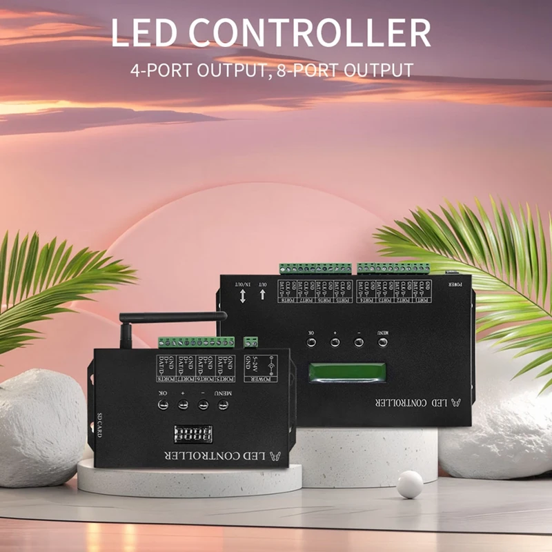 Wifi LED Pixel Controller Artnet To SPI Supports Madrix Software LAN Synchrony SD Card DMX512 Console EU Plug
Wifi LED Pixel Controller Artnet To SPI Supports Madrix Software LAN Synchrony SD Card DMX512 Console EU Plug