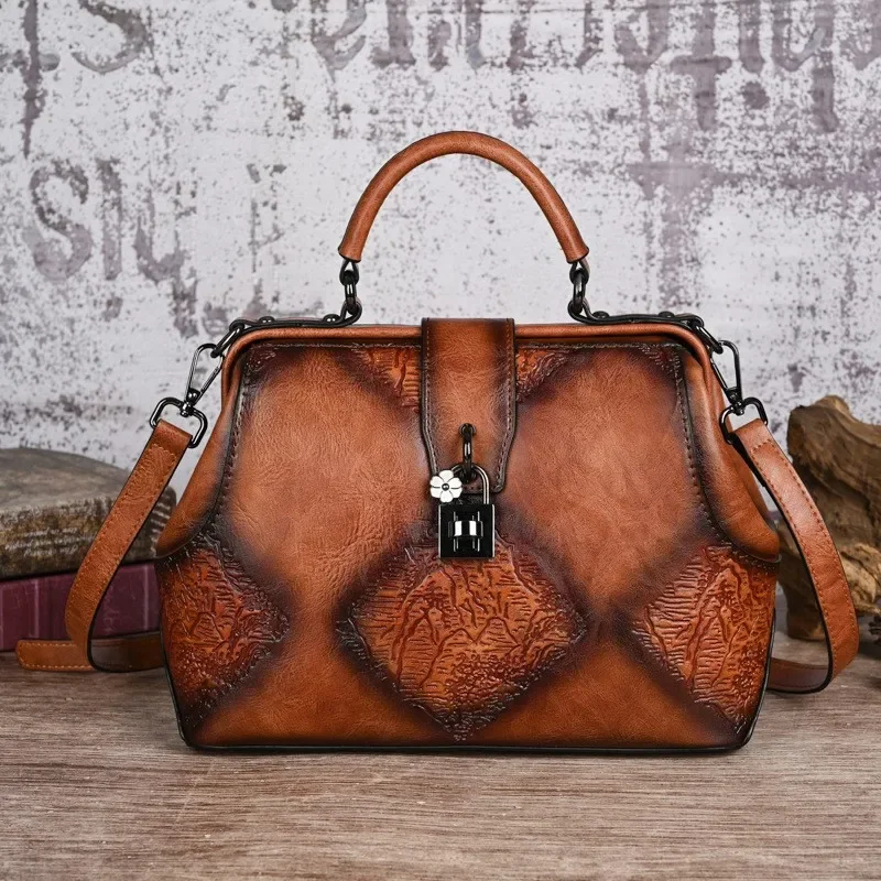 2024 Spring Female Vintage Handmade Embossed Handbag Versatile Leather Women Bag Ladies Large Capacity Shoulder Crossbody Bags
2024 Spring Female Vintage Handmade Embossed Handbag Versatile Leather Women Bag Ladies Large Capacity Shoulder Crossbody Bags