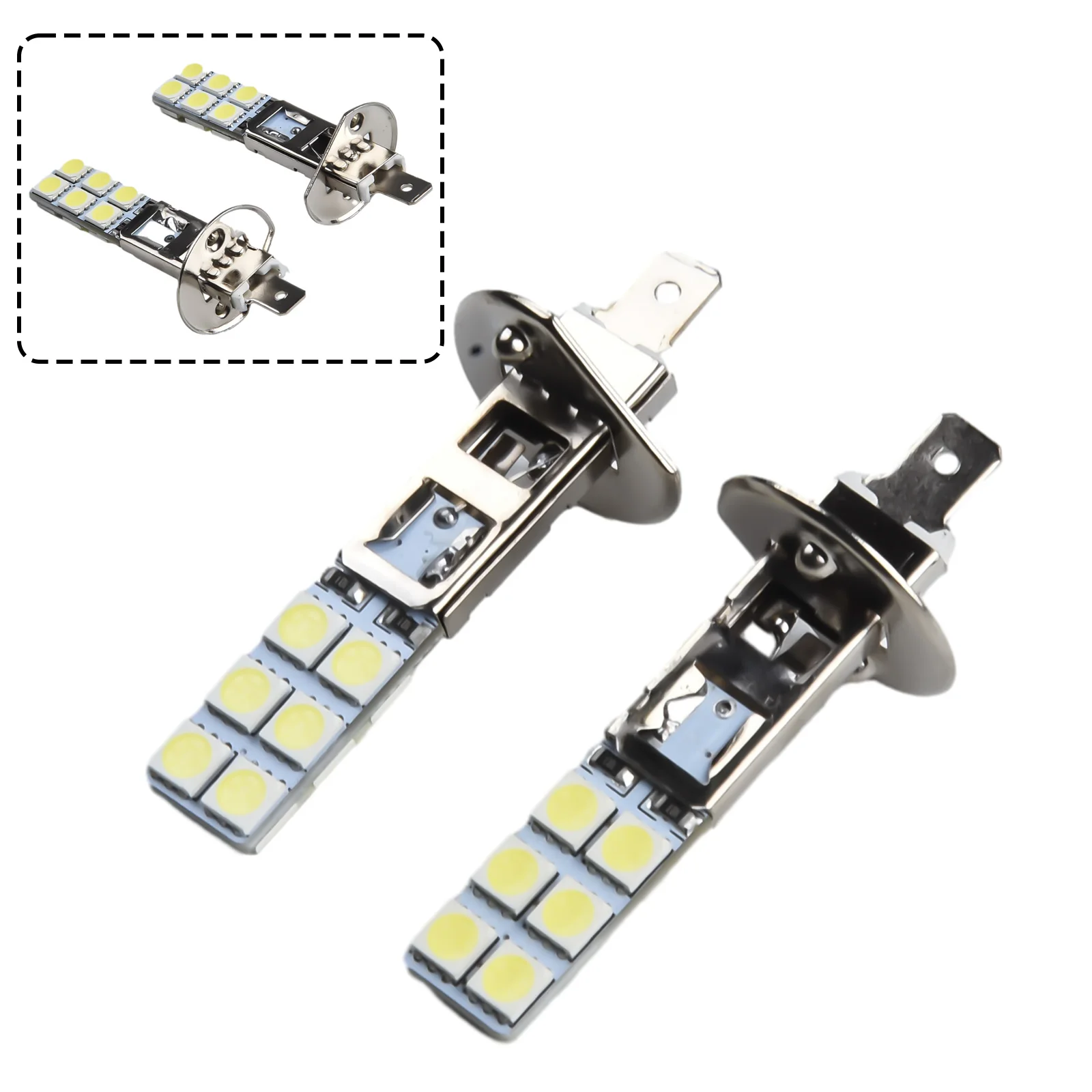 Light Bulb Fog Lights 12V DC 6500K Aluminum Alloy Fog Driving Bulbs H1 LED Super Bright White Light Car 2pcs/set
Light Bulb Fog Lights 12V DC 6500K Aluminum Alloy Fog Driving Bulbs H1 LED Super Bright White Light Car 2pcs/set