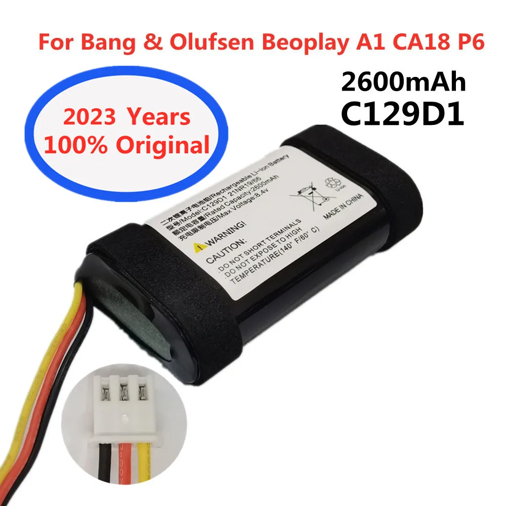 

For Bang Olufsen BeoPlay A1 CA18 P6 Speaker Rechargable Battery High Quality C129D1 2600mAh Genuine Replacement Li-ion Battery