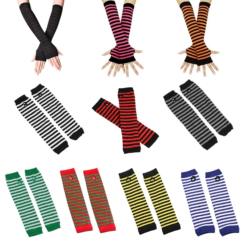 Women Winter Warm Cable Knitted Long Fingerless Gloves Chunky Crochet Striped Color Arm Warmers Thumbhole Half Finger Mittens
Women Winter Warm Cable Knitted Long Fingerless Gloves Chunky Crochet Striped Color Arm Warmers Thumbhole Half Finger Mittens