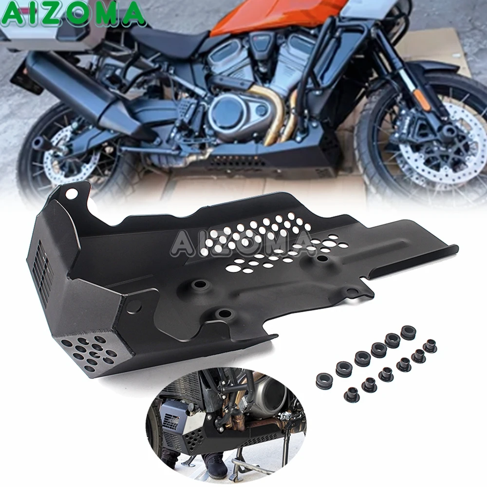 

Алюминиевая противоскользящая пластина для мотоцикла, нижнее основание двигателя, защита шасси для Harley Pan America 1250 CVO RA1250 Special RA1250S 2021-2024