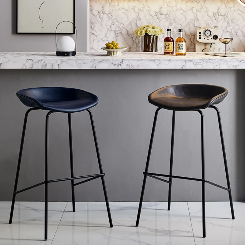 

Кухонный скандинавский барный стул, макияж, маникюр, высокий скандинавский остров, современный обеденный стул, мебель для гостиной HD50BY