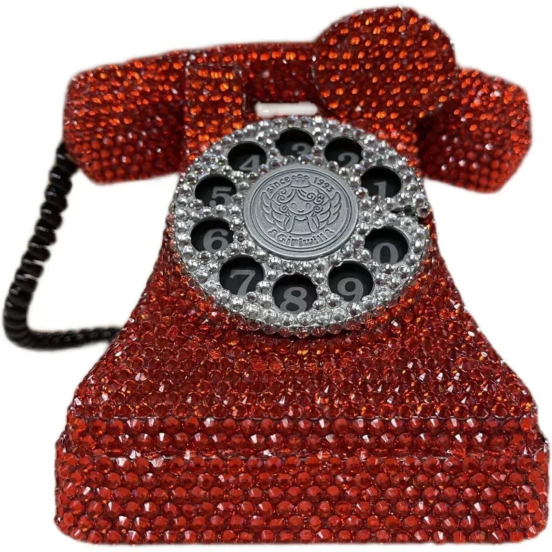 Sparkling Rhinestone Retro Red Telephone Piggy Bank Money Box Coin Bank Money Saving Box Diamond Phone Figurine Gift Decoration
Sparkling Rhinestone Retro Red Telephone Piggy Bank Money Box Coin Bank Money Saving Box Diamond Phone Figurine Gift Decoration