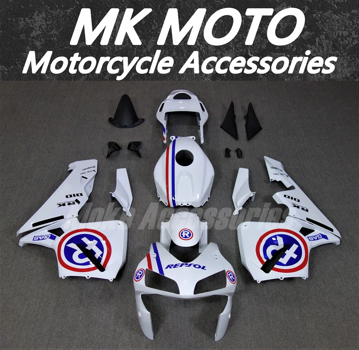 

Motorcycle Fairings Kit Fit For Cbr600rr 2003-2004 Bodywork Set High Quality ABS Injection White Blue