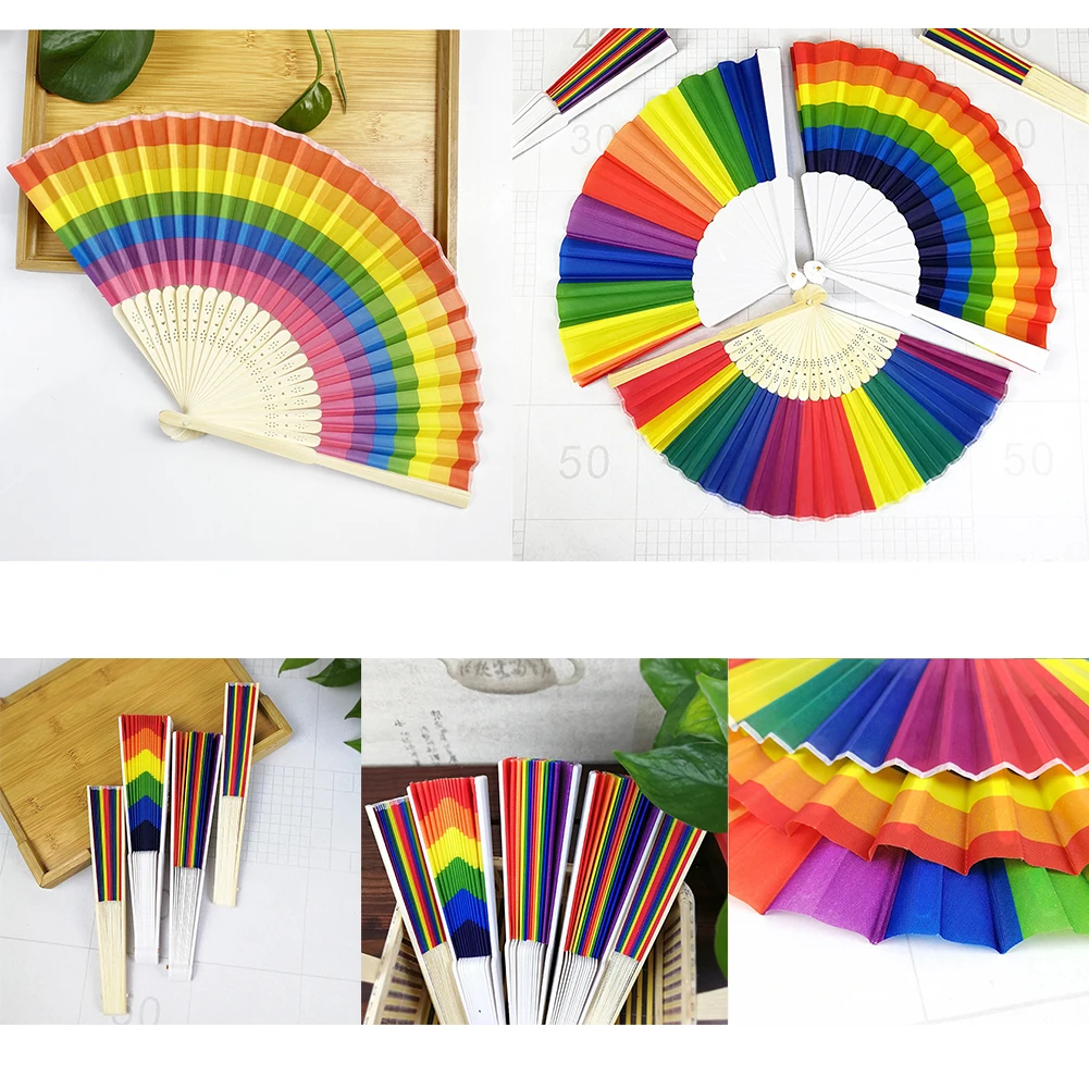 Chinese Folding Fan Manual Folding Fan Bamboo Rainbow Folding Fan Coolness For Home Party Summer Decoration Gift For Friend
Chinese Folding Fan Manual Folding Fan Bamboo Rainbow Folding Fan Coolness For Home Party Summer Decoration Gift For Friend
