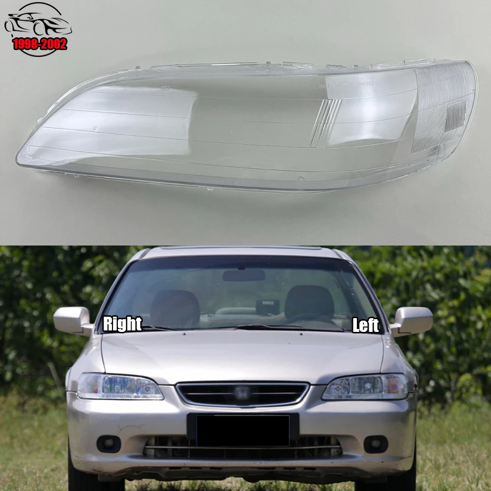 

For Honda Accord 6th Gen 2.3 3.0 1998 1999 2000 2001 2002 Headlamps Lens Cover Transparent Lampshade Headlight Shell Plexiglass