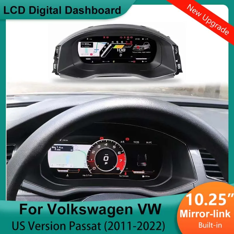 LCD Speedometer Digital Dashboard Panel Virtual Instrument Cluster CockPit for Volkswagen VW Passat American version of Passat
LCD Speedometer Digital Dashboard Panel Virtual Instrument Cluster CockPit for Volkswagen VW Passat American version of Passat