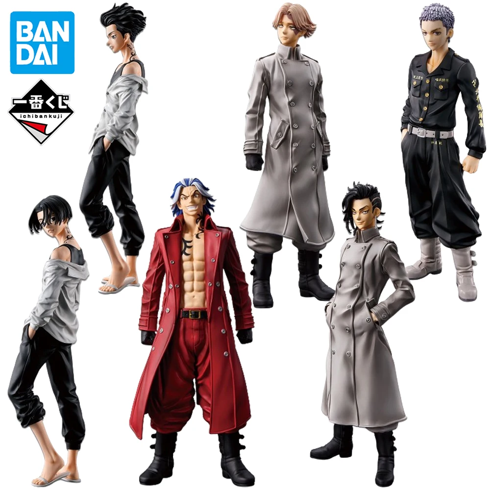 

In Stock Original BANDAI Ichiban Kuji Tokyo Revengers Shiba Taijyu Inui Seishu Mikey Mitsuya Takashi Figure Anime Genuine Model