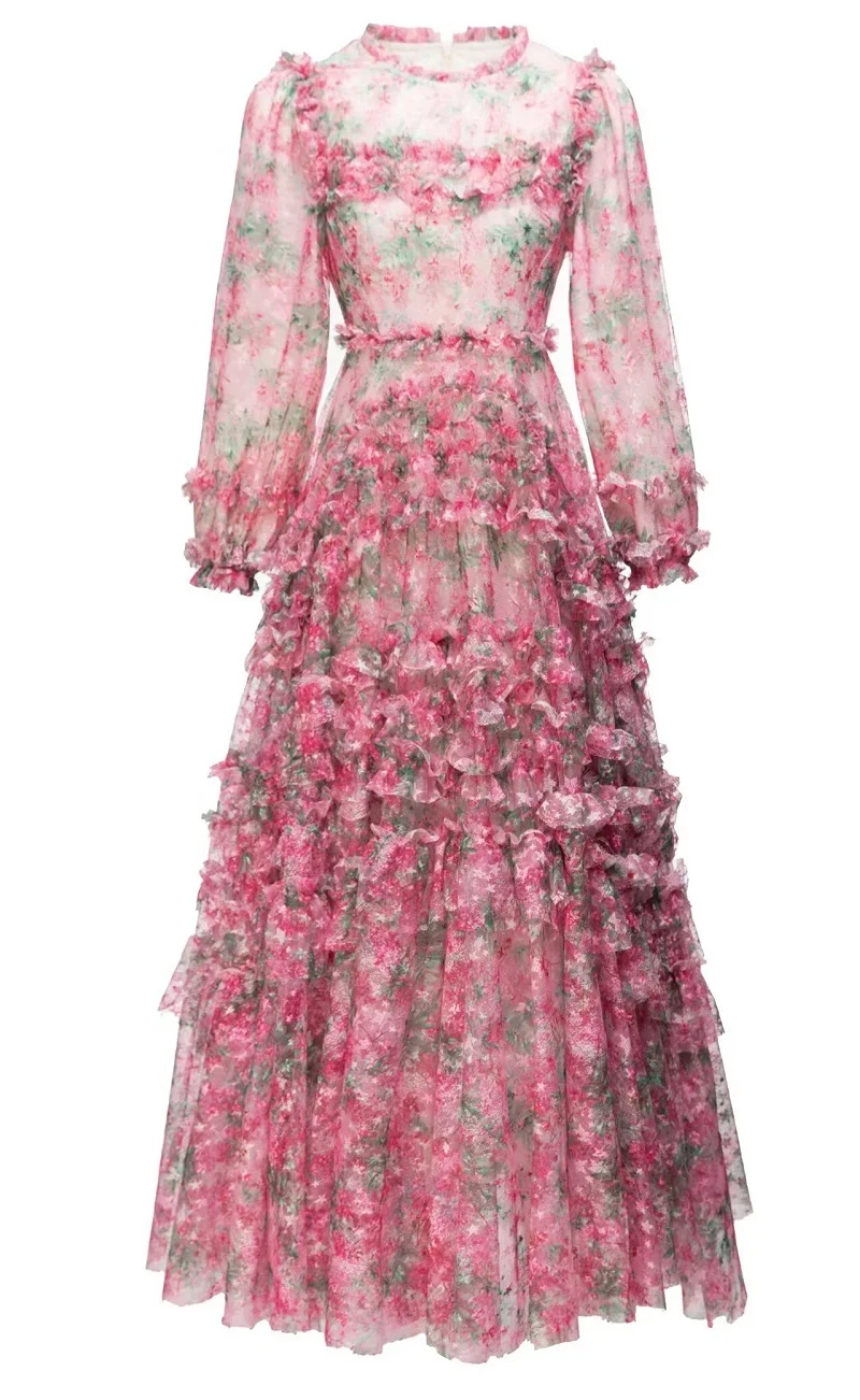 Top Quality New Long Dresses 2023 Autumn Wedding Party Women Charming Floral Print Cascading Ruffle Sexy Long Sleeve Maxi Dress
Top Quality New Long Dresses 2023 Autumn Wedding Party Women Charming Floral Print Cascading Ruffle Sexy Long Sleeve Maxi Dress