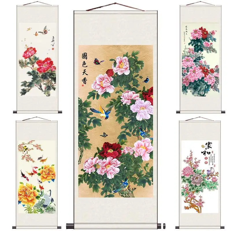 Chinese Style Scroll Wall Painting Peony Picture Vintage Room Decor Aesthetic Poster Home Office Decor Hanging Tapestry Wall Art
Chinese Style Scroll Wall Painting Peony Picture Vintage Room Decor Aesthetic Poster Home Office Decor Hanging Tapestry Wall Art
